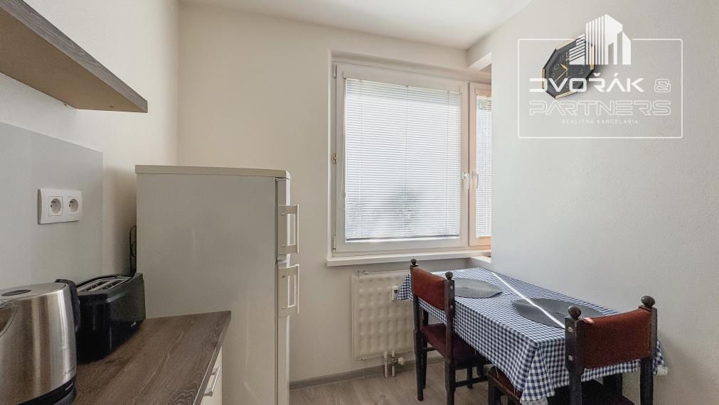 EXKLUZÍVNE!!!  1-izbový byt v Sásovej na prenájom