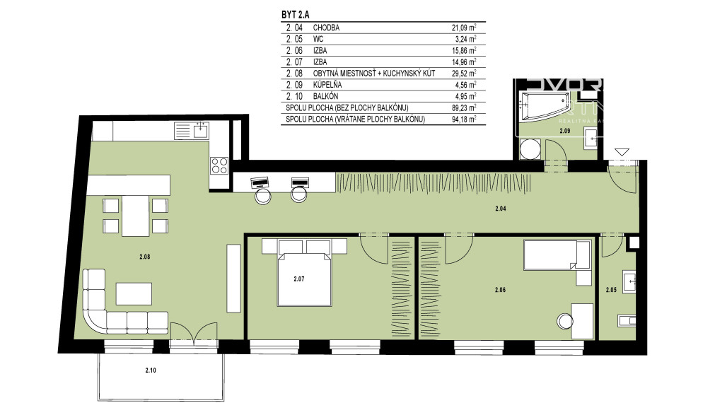 Byty na Hornej - Posledný 3-izbový byt v štandarde v centre Banskej Bystrice na predaj
