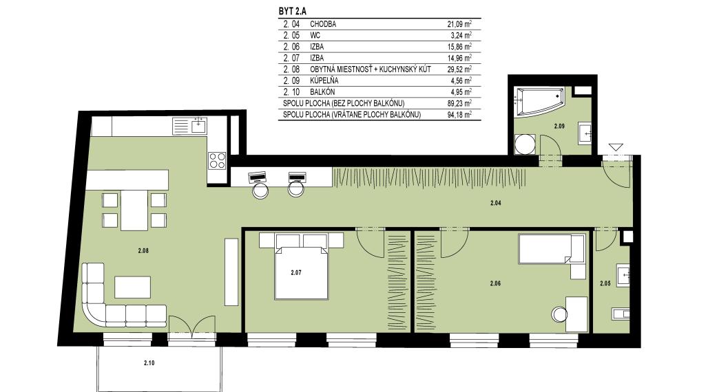 Byty na Hornej - Posledný 3-izbový byt v štandarde v centre Banskej Bystrice na predaj