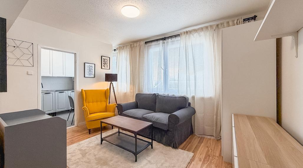 EXKLUZÍVNE!!!  1-izbový byt na Tulskej na prenájom