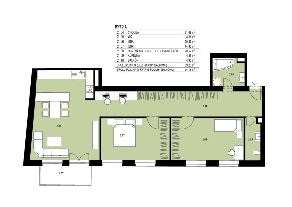 Byty na Hornej - Posledný 3-izbový byt v štandarde v centre Banskej Bystrice na predaj